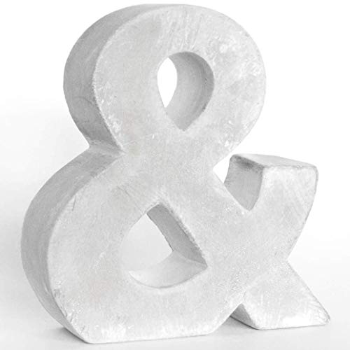 Alenio Individuelle Beton Deko Buchstaben Ihr Name in 3D Zement Home DIY Schriftzug Love Wohnzimmer Dekobuchstaben H15cm (&) von Alenio