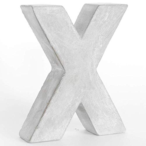 Alenio Individuelle Beton Wohnzimmer Deko Buchstaben Ihr Name in 3D Zement Home DIY Schriftzug Love Dekobuchstaben H15cm (X) von Alenio