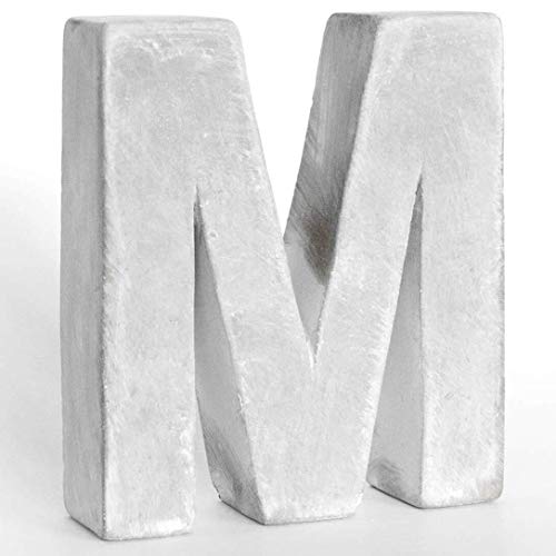 Alenio Individuelle Beton Wohnzimmer Deko Buchstaben Ihr Name in 3D Zement Home DIY Schriftzug Love Dekobuchstaben H15cm (M) von Alenio