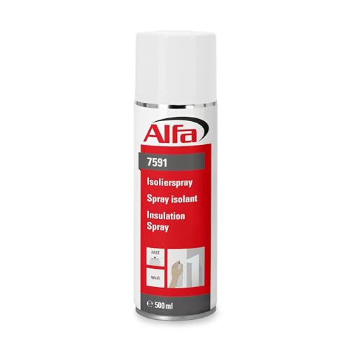 Alfa 2x Isolierspray weiß 500 ml Profi-Qualität Hochdeckendes Grundierspray zur Absperrung von Problemuntergründen von Alfa