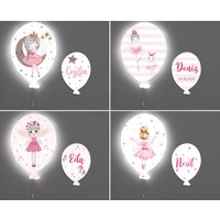 Kinderzimmer Wandlampe, Ballerina Kinderlampe, Led Dekor Für Mädchen, Luftballon Babylampe, Babyzimmer Wanddekoration, Kindergeburtstag Geschenk von AlishPlace