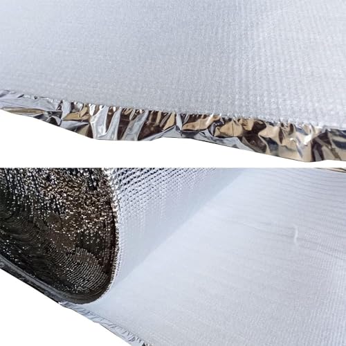 Isolierfolie Dämmfolie Trittschalldämmung Alu 3 mm Dämmunterlage 100 cm Breit Wärmedämmung Isolierung mit metallisiertem Laminat Dämmung Aludämmung Stark (10 m) von All4All