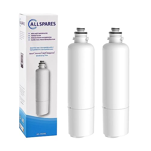 AllSpares Wasserfilter (2x) für Kühlschrank Ultra Clarity Pro geeignet für Bosch Siemens Neff 11032518 / KSZ50UCP von AllSpares