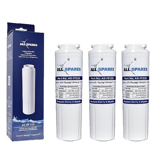 AllSpares Wasserfilter (3x) für Kühlschränk geeignet für Whirlpool UKF8001, 4396395 und UKF8001AXX von AllSpares