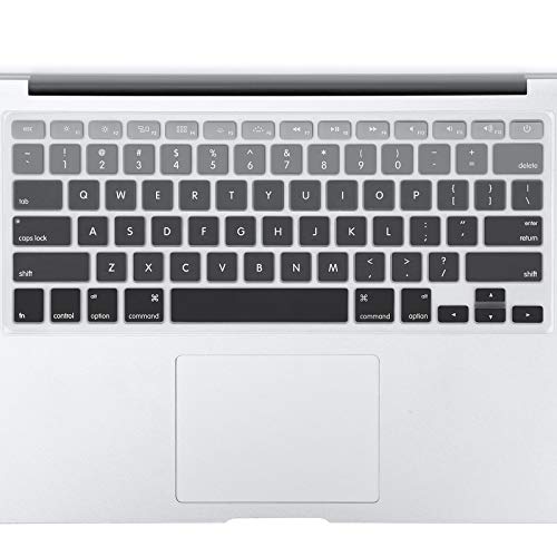 Allinside Graue Ombre-Tastaturabdeckung für MacBook Pro 13 Zoll / 15 Zoll / 17 Zoll (2015 oder ältere Version), MacBook Air 13 Zoll A1369/A1466, ältere iMac kabellose Tastatur MC184LL/B von Allinside