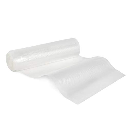 Allpax Vakuumrollen 2er Set, je 3 m x 20 cm, 2 BPA-freie Rollen für individuellen Zuschnitt, passend für alle Vakuumierer, sehr stark & reißfest mit 105 µm Dicke von Allpax