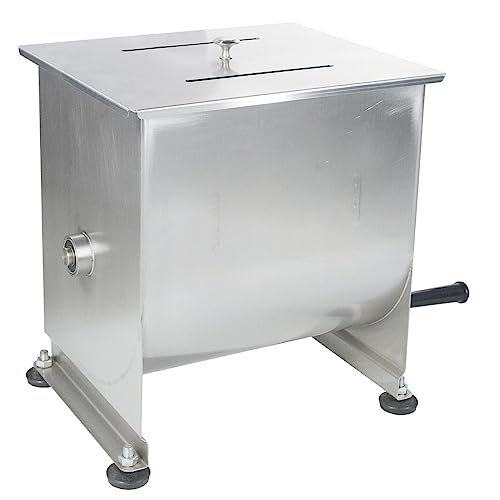 Allpax Fleischmischer 40 Liter aus Edelstahl - manuell (Handkurbel) - Mischkapazität: 26-35 kg von Allpax
