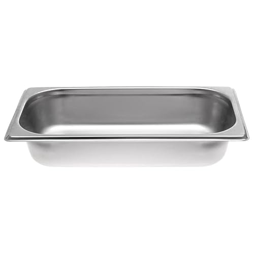 Allpax GN Behälter 1/3 Edelstahl - Höhe 65 mm - lebensmittelechter & hitzebeständiger Gastronormbehälter, zum Abtropfen oder als Gareinsatz im Chafing Dish von Allpax