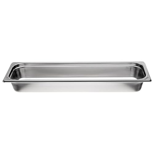 Allpax GN Behälter 2/4 Edelstahl - Höhe 65 mm - lebensmittelechter & hitzebeständiger Gastronormbehälter, zum Abtropfen oder als Gareinsatz im Chafing Dish von Allpax