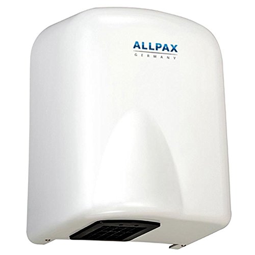 Allpax Händetrockner CITOMAT HT 35, Elektronischer Handtrockner zur Wandmontage, Weiß, Umweltschonend, Gewerbliche Nutzung, Automatik Sensor, Automatische Sicherheitsabschaltung von Allpax