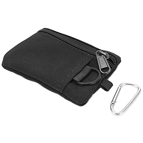 Alomejor Outdoor EDC Molle Pouch Wallet Mini Tragbares Schlüsselkartenetui EDC Pouch Bag Coin Purse (Schwarz) von Alomejor