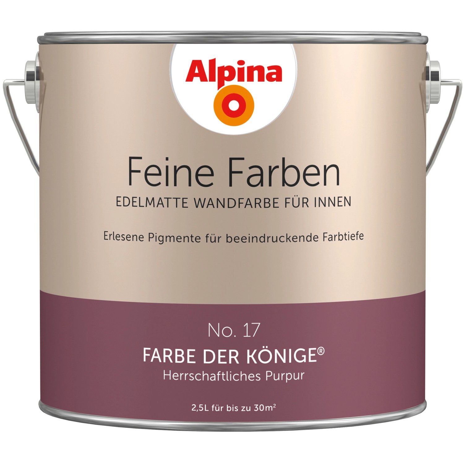 Alpina Feine Farben No. 17 Farbe der Könige® Purpur edelmatt 2,5 l von Alpina