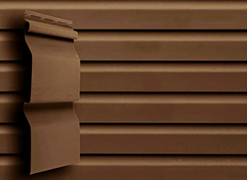 Kunststoffpaneele Braun Fassadenpaneele Fassadenverkleidung Giebelverkleidung Holzoptik Hausverkleidung Chaletverkleidung (Musterstück T01 Braun) von Alta Profil