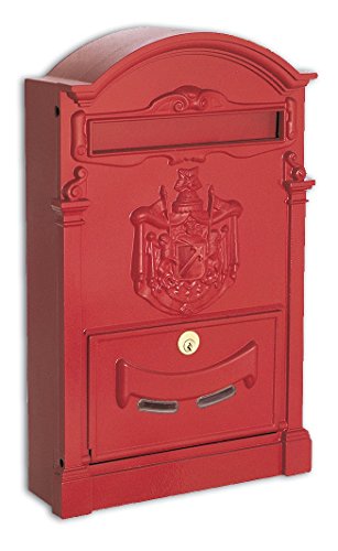 Alubox Residence Briefkasten, Rot von Alubox
