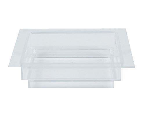 ALUFIX Fingerfood quadratischer Teller 60 x 60 x 15 mm, PS transparent, 24 Stück von Alufix