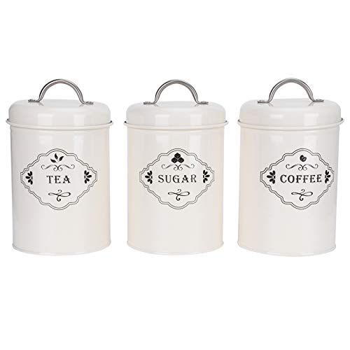 Küchen-Vorratsbehälter-Behälter Rustikales Bauernhaus-Dekor-Tee-Kaffee-Zuckerbohnen-Kanister von Alvinlite