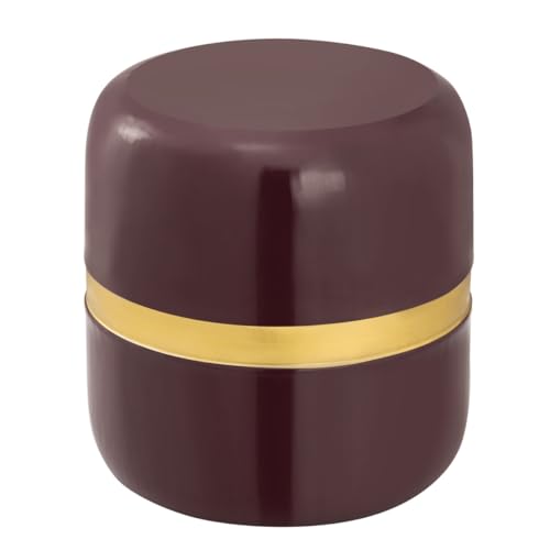 Amago home Beistell-Tisch Couchtisch rund ø 34 H 36 cm Lampentisch Sofatisch Metall und Emaille Farbe Purple von Amago home