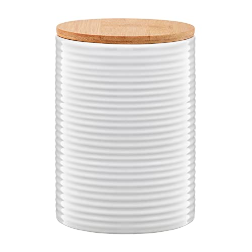 AMBITION Dose Tuvo mit Bambus Deckel 1,11 l Vorratsdose Aufbewahrungsbox Lebensmitteldose Behälter Frischhaltedose Bambus Keramik Kunststoff von AMBITION