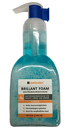 Brillant Foam Hautreinigungsschaum in Spenderflasche, geeignet für empfindliche Haut von Ambratec