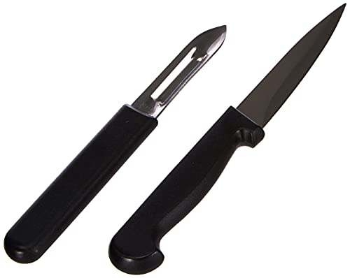 Pradel Polypro Schäler und Messer, 20 cm, Schwarz von Amefa