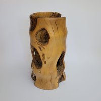 Vase Aus Altem Olivenholz von AmikamWoodArt