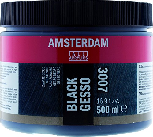 Amsterdam Acrylics Black Gesso 500 ml von Amsterdam