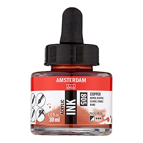 AMSTERDAM ACRYLIC INK BOTTLE 30 ML COPPER von Amsterdam