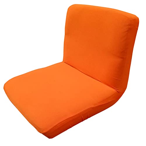 Anawakia Barhocker Schonbezüge mit Rückenlehnenbezug Stretch Stuhlbezug für Kurze Drehstuhl Esszimmerstuhl Rückenlehne Barhocker Stuhl (Orange) von Anawakia