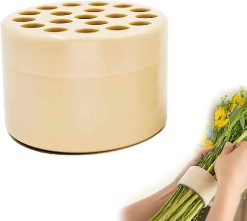 Angaekkot Spiralförmiger Ikebana-Stängel-Halter,Spiralstielhalter für Vasen,Spiralförmige Blumenstielhalter,Spiral-Ikebana-Stielhalter,Blumensteckiggel, DIY-Blumenstrauß-Schöpfer (Beige,L) von Angaekkot