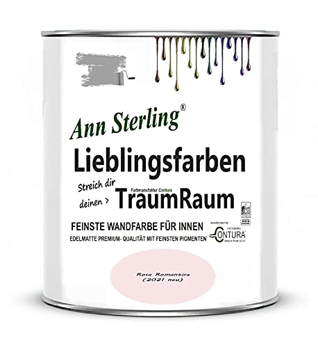 Ann Sterling Wandfarbe Innenraumfarbe Lieblingsfarben Color Farbe Innenfarbe Deckenfarbe (Rosa Romantica) von Ann Sterling