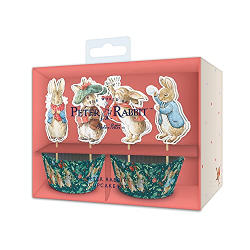 Beatrix Potter™ Peter Rabbit™ Cupcake-Set, weihnachtliches Blattwerk von Anniversary House