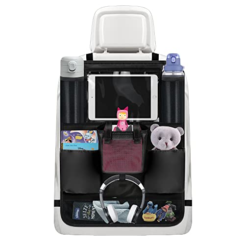 Annmore Auto Organizer für Toniebox Starterset, Rückenlehnenschutz Auto Kinder mit Halter für 10 Zoll Tablet, Auto Sitzschutz Rückseite, Auto Rücksitzschoner Schwarz, 1 Stück von Annmore