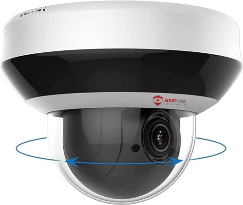 Anpviz 4MP PoE PTZ Dome Kamera Outdoor 4X Optischer Zoom, IP Überwachungskamera IR Nachtsicht, IP66, mit Audio Alarm SD Kartensteckplatz Bewegungserkennung, Guarding Vision(HK Serie) von Anpviz