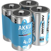 Akku d 8500mAh Mono NiMH 1,2V – 1000x wiederaufladbar (4 Stück) - Ansmann von Ansmann