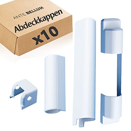 Siegenia SI Aubi A300: Satz PVC-Scharnierabdeckungen für Kunststofffenster und PVC-Balkontüren, weiß (EK001, EK211, LK006, LK330) (10 Sätze) von Ante bellum