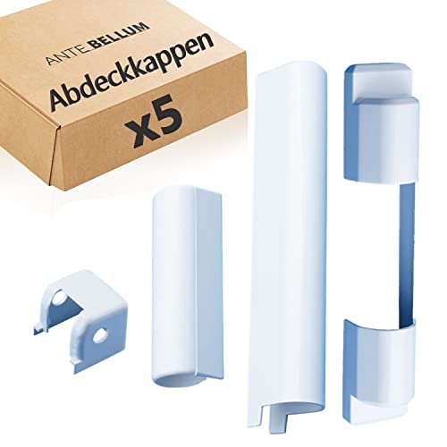 Siegenia SI Aubi A300: Satz PVC-Scharnierabdeckungen für Kunststofffenster und PVC-Balkontüren, weiß (EK001, EK211, LK006, LK330) (5 Sätze) von Ante bellum