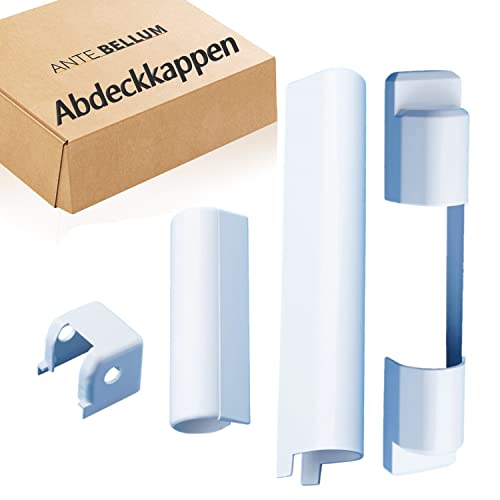 Siegenia SI Aubi A300: Satz PVC-Scharnierabdeckungen für Kunststofffenster und PVC-Balkontüren, weiß (EK001, EK211, LK006, LK330) (1 Satz) von Ante bellum