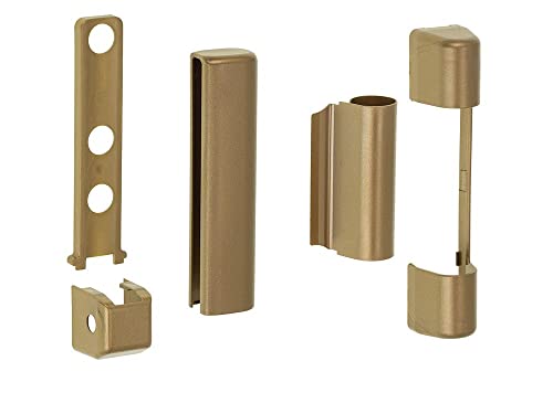 Siegenia SI Aubi Favorit: Satz PVC-Scharnierabdeckungen für Kunststofffenster und PVC-Balkontüren (Gold) von Ante bellum