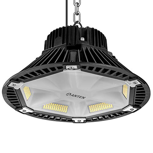 6erAnten LED Hallenstrahler 150W UFO Neutralweiß(4000-4500K), LED Hallenbeleuchtung LED High Bay Licht 130LM/W Schutzart IP65, 120°Abstrahlwinkel,inkl.Montage-Zubehörteile von Anten