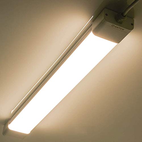 Anten 18W LED Feuchtraumleuchte 60cm für Keller, Garage, Innen- und Außenbeleuchtung, IP65 Wasserfest Kellerleuchte, Feuchtraumlampe in (Kaltweiß 6000K / Neutralweiß 4000K) von Anten