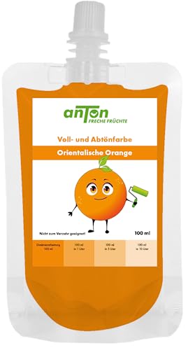 anTon Freche Früchte Voll und Abtönfarbe (Orangen Orange) von Anton Weiss