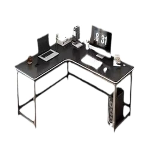 Multifunktionstisch Computertisch Desktop-E-Sport-Tisch Einfacher Miethaus-Schreibtisch Schlafzimmer Studentenheimtisch Einfach Modern Bed Side Table (Color : Black, Size : A) von Anwat