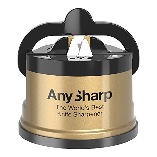 AnySharp Global Classic Messerschärfer mit PowerGrip, Gold von AnySharp