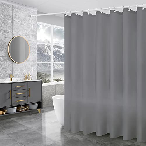 Anyingkai Duschvorhang,Anti-Bakteriell Badewanne Vorhang,180 x 200 cm Waschbar,Duschvorhang Weiß Transparent,Duschvorhang Transparent,Anti-Schimmel Duschvorhang,Waschbar Duschvorhang (grau) von Anyingkai