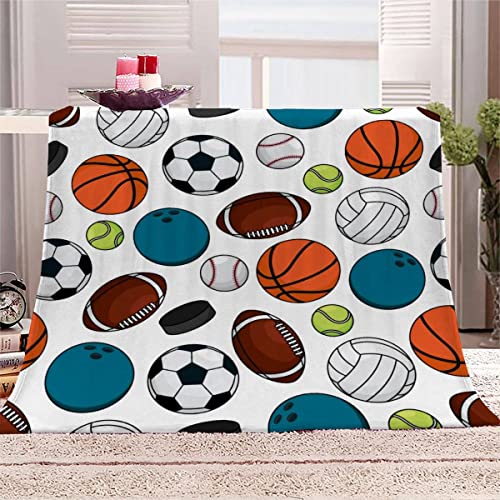 Kuscheldecke 150x200 cm Puck Decke Camping Kuscheldecke Flanelldecke Weich Wohndecke Thema Sportwettbewerb Sofadecke Decke für Kinder Erwachsene Kuscheldecke Draußen von Aolity