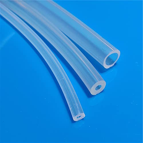 Mdingbao-Silikonschlauch 1 Meter 27 Größen 0,5 mm bis 12mm Lebensmittelqualität Transparente Silikonrohr Gummischlauch Wassergasleitung, Hohe Temperaturbeständigkeit (Color : 3x8mm) von Aolity