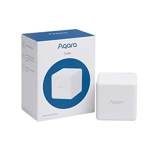 Aqara Cube, Benötigt Aqara Hub, Zigbee-Verbindung, 6 Anpassbare Gesten zur Steuerung Ihrer Smart Home-Geräte, 2 Jahre Autonomie, Funktioniert mit IFTTT von Aqara