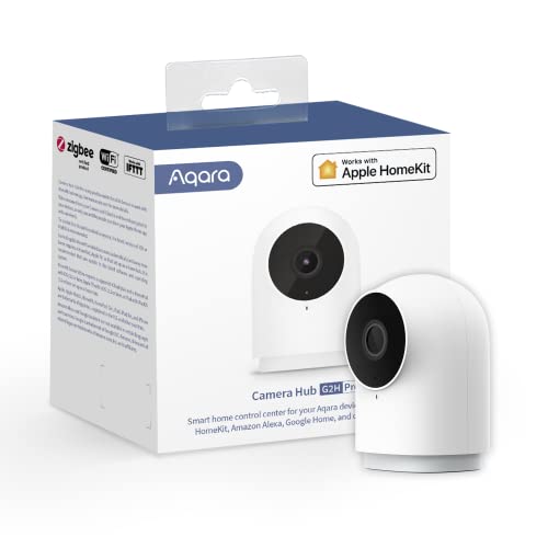 Aqara Kamera-Hub G2H Pro, 1080p HD HomeKit Secure Video Indoor Kamera, Nachtsicht, Zwei-Wege-Audio, Zigbee Hub, Plug-in Kam kompatibel mit Alexa, Google Assistant, Funktioniert mit IFTTT von Aqara