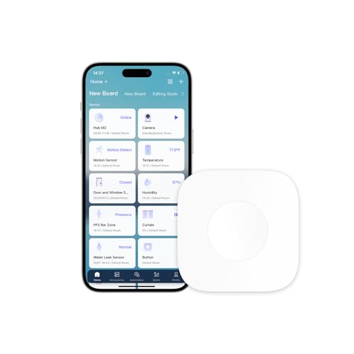 Aqara Mini-Funkschalter, Benötigt Aqara Hub, Zigbee-Verbindung, 3-Wege-Mehrzweck-Steuerknopf für Smart Home-Anwendungen, Kompatibel mit Apple HomeKit, IFTTT von Aqara