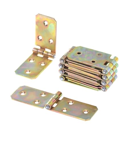 Aqbau® Set 10 Stück Kistenband Kistenbänder Tischband Tischbänder Gerollte Scharniere (30 x 100mm) von Aqbau